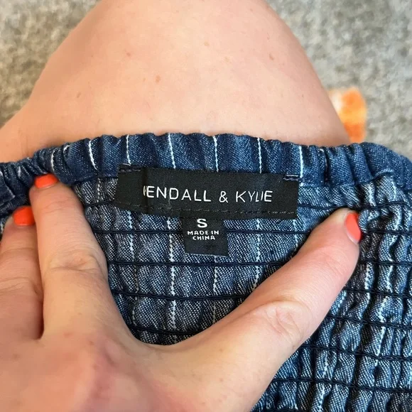 PacSun denim crop top - Picture 2 of 2